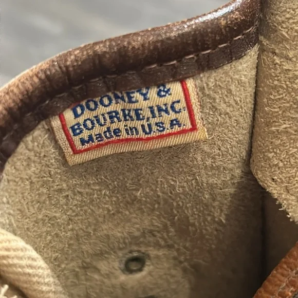 Vintage Dooney & Bourke All Weather Raw Leather
Carrier Shoulder Bag Crossbody - Picture 11 of 17